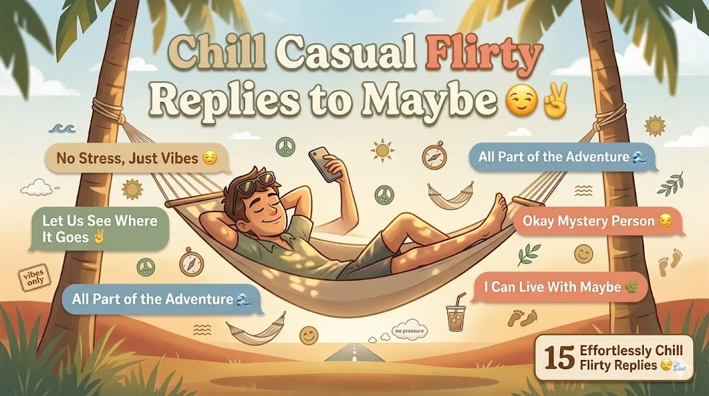 Chill And Casual Flirty Responses