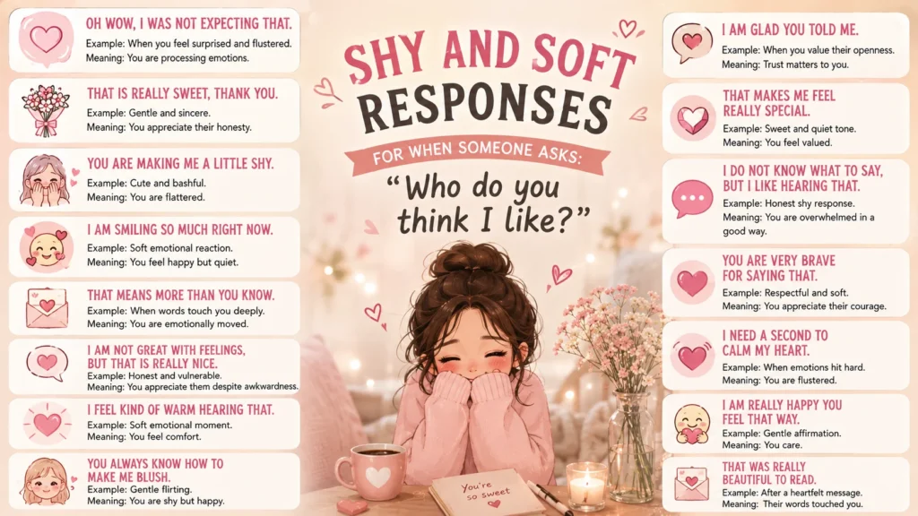 Shy And Soft Responses