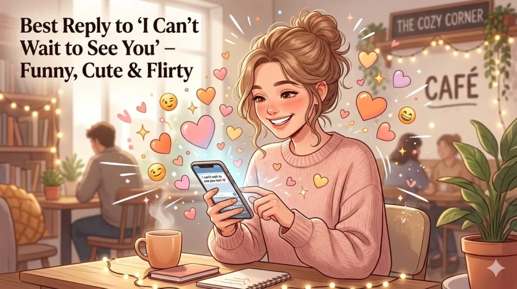 Best Reply to “I Can’t Wait to See You” – Funny, Cute & Flirty