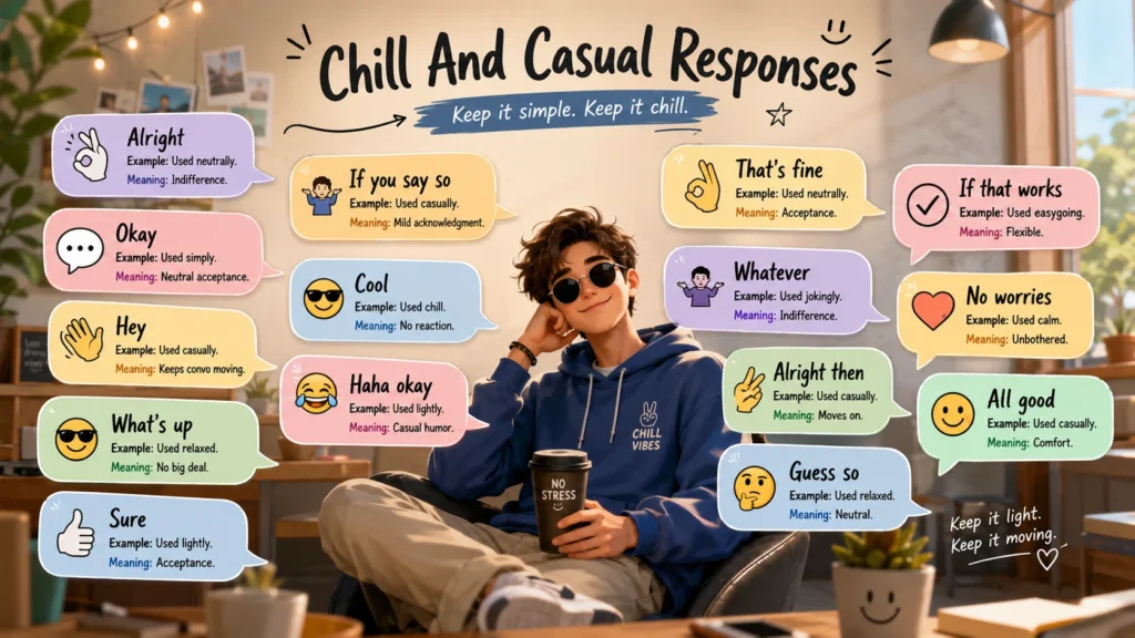 Chill And Casual Responses