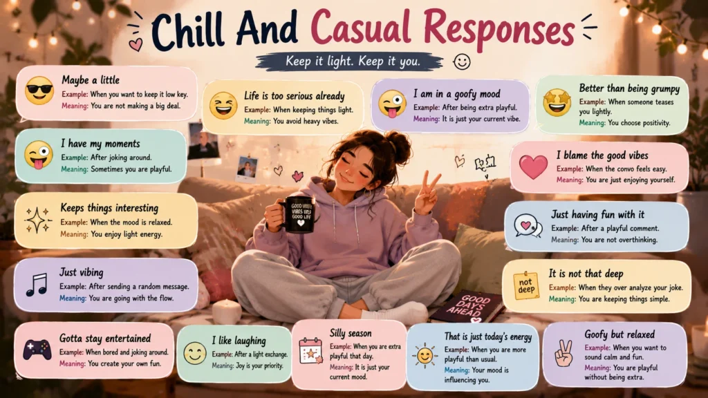 Chill And Casual Responses