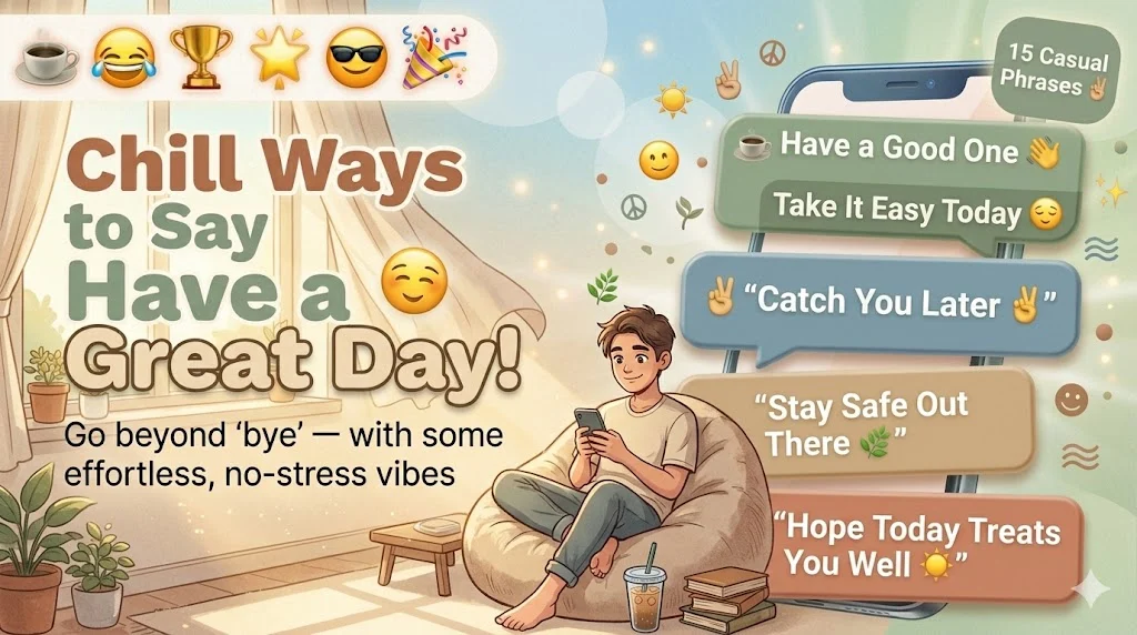 Chill And Casual Ways to Say Have a Great Rest of Your Day