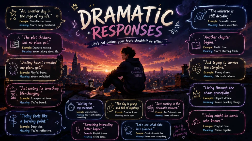 Dramatic Responses