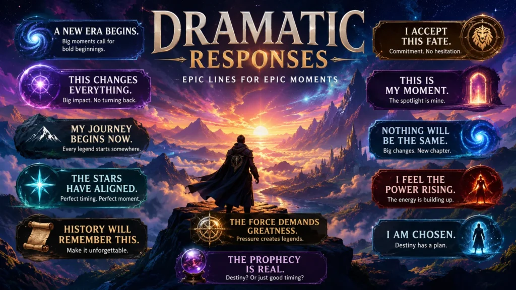 Dramatic Responses