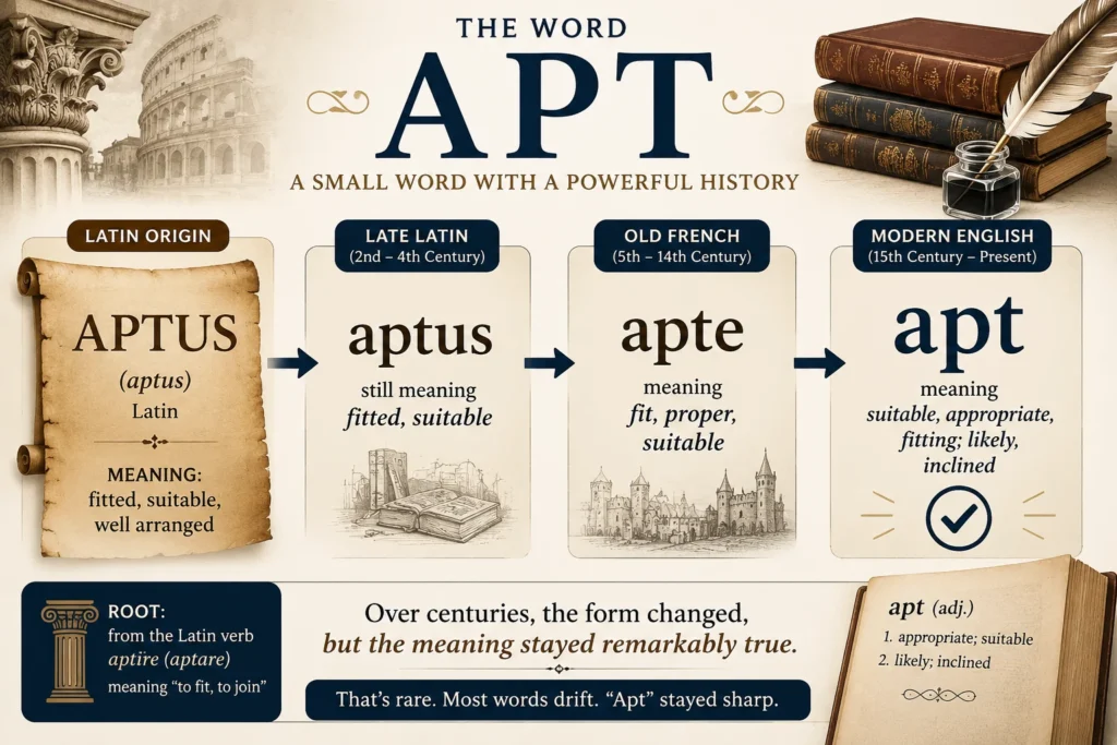 Apt Word Origin