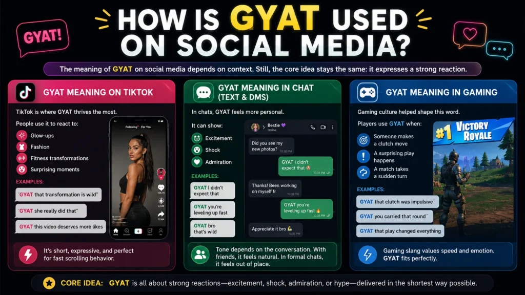 How Is GYAT Used on Social Media