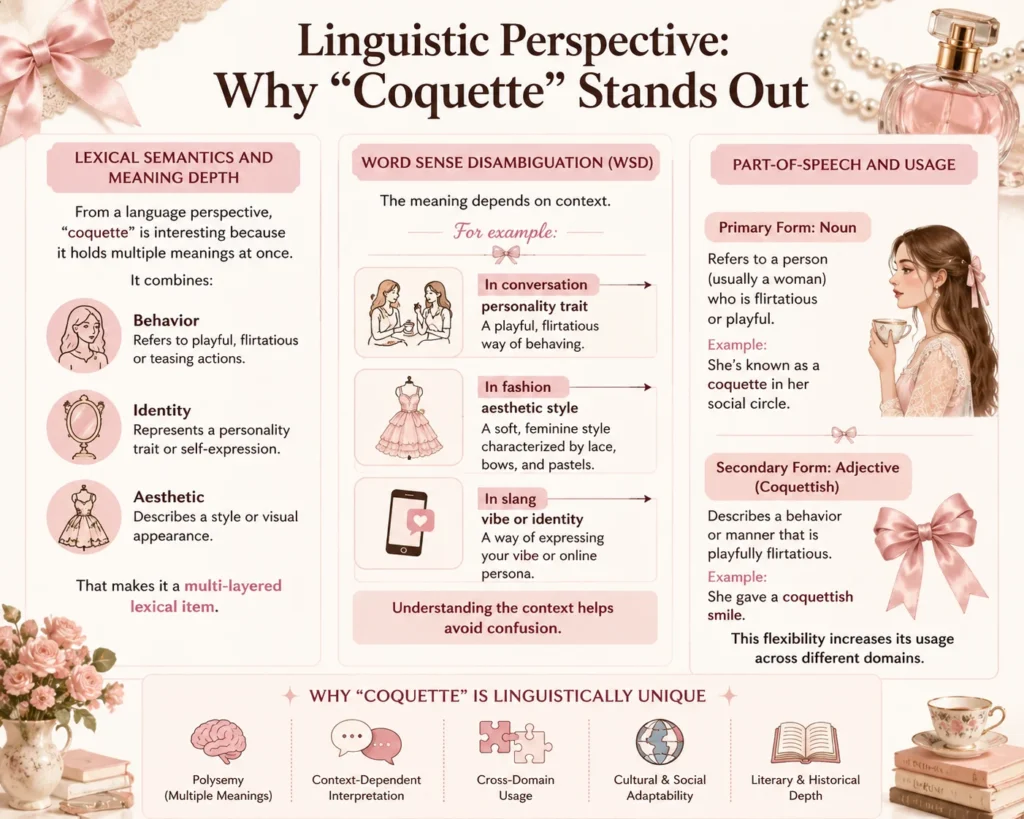 Linguistic Perspective: Why “Coquette” Stands Out