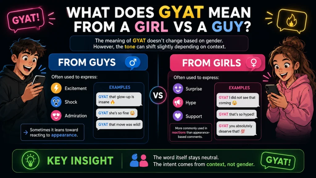 What Does GYAT Mean From a Girl vs a Guy