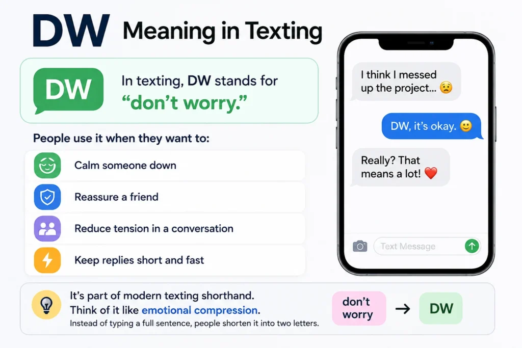 DW Meaning in Texting