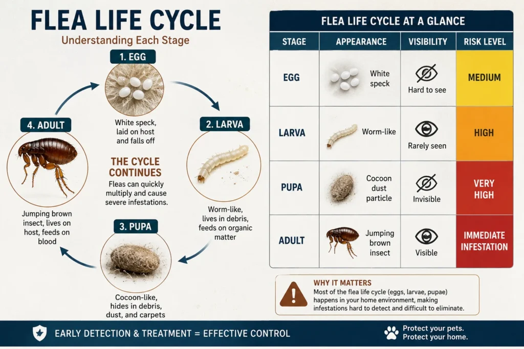 Flea Life Cycle Visualization