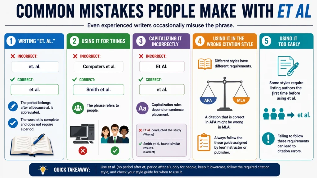 Common Mistakes People Make With Et al