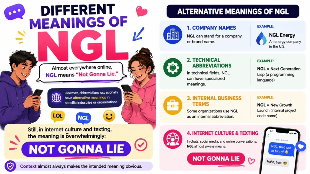 Different Meanings of NGL