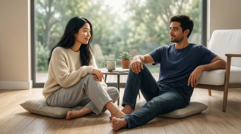 what does it mean if a girl bends down in front of you