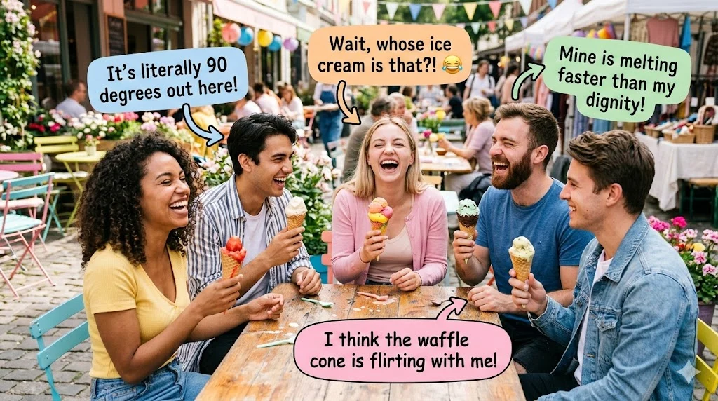 funny responses to do you like ice cream