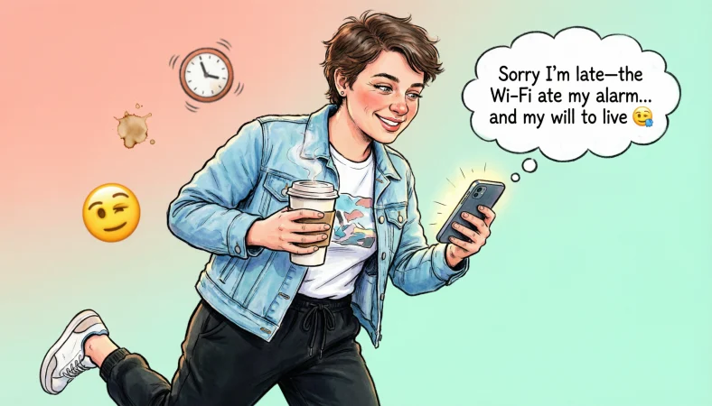 funny responses to why are you late