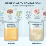 cloudy urine meaning in text