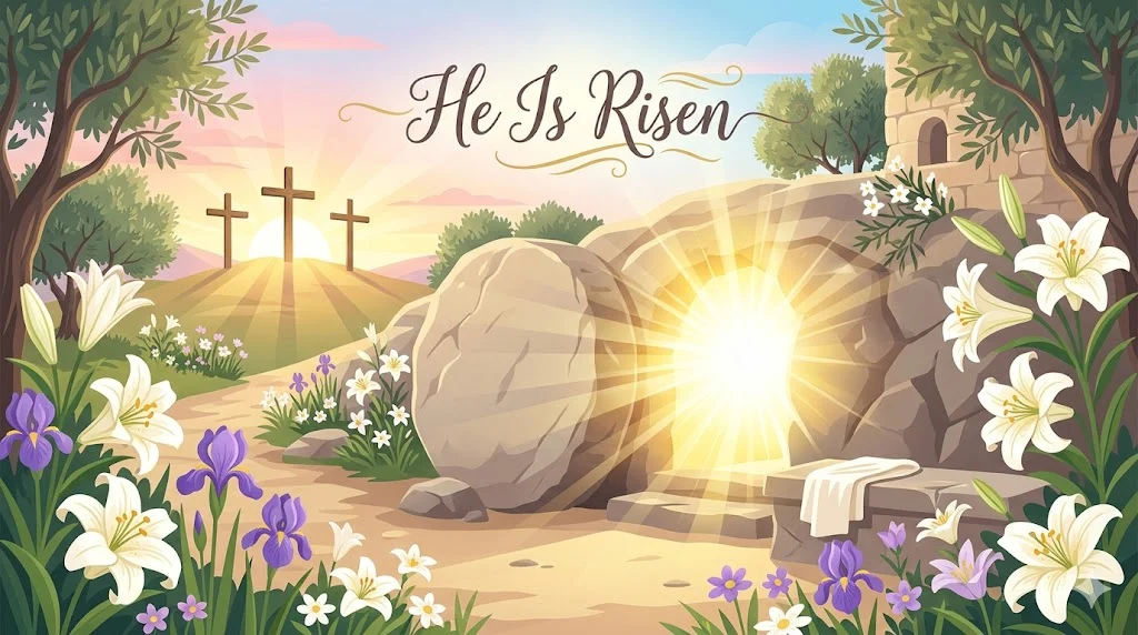 he is risen or he has risen