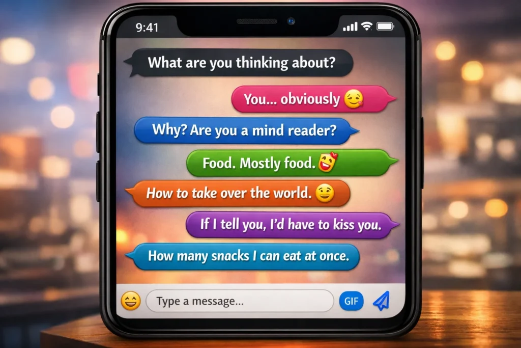 how to respond to what are you thinking about