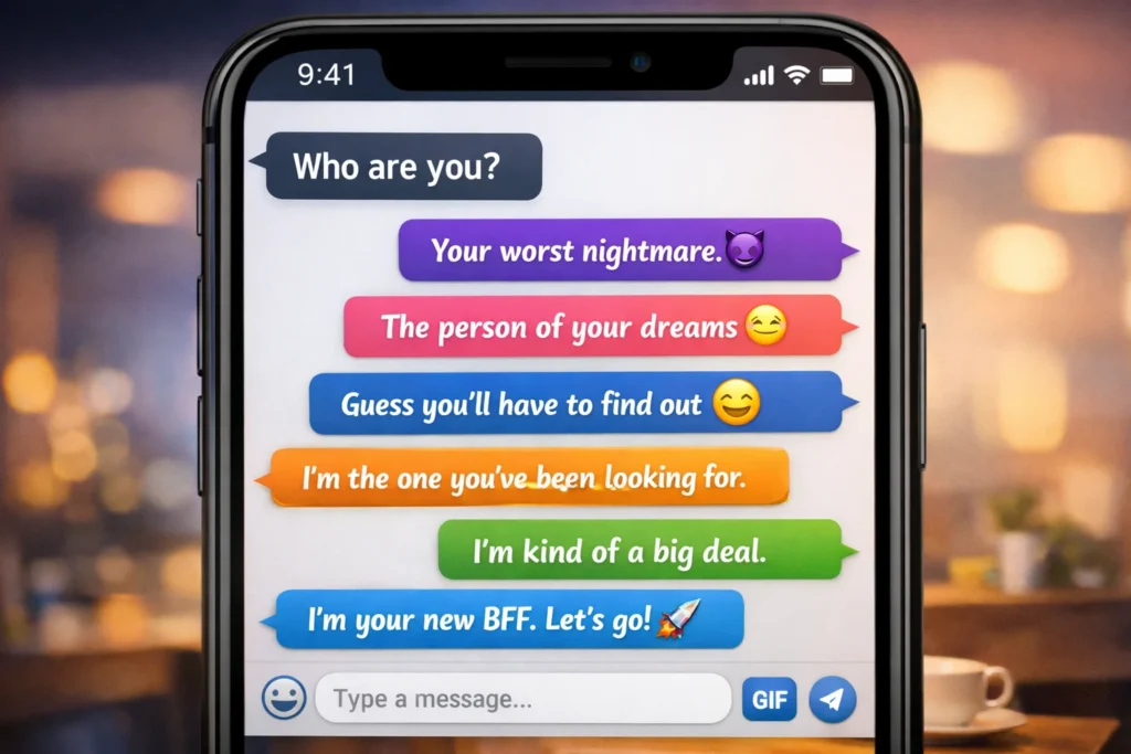 how to respond to who are you