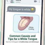 tongue is white in text