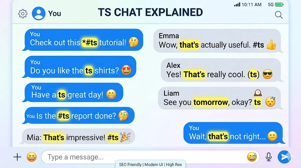 ts meaning in text