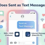 what does sent as text message mean