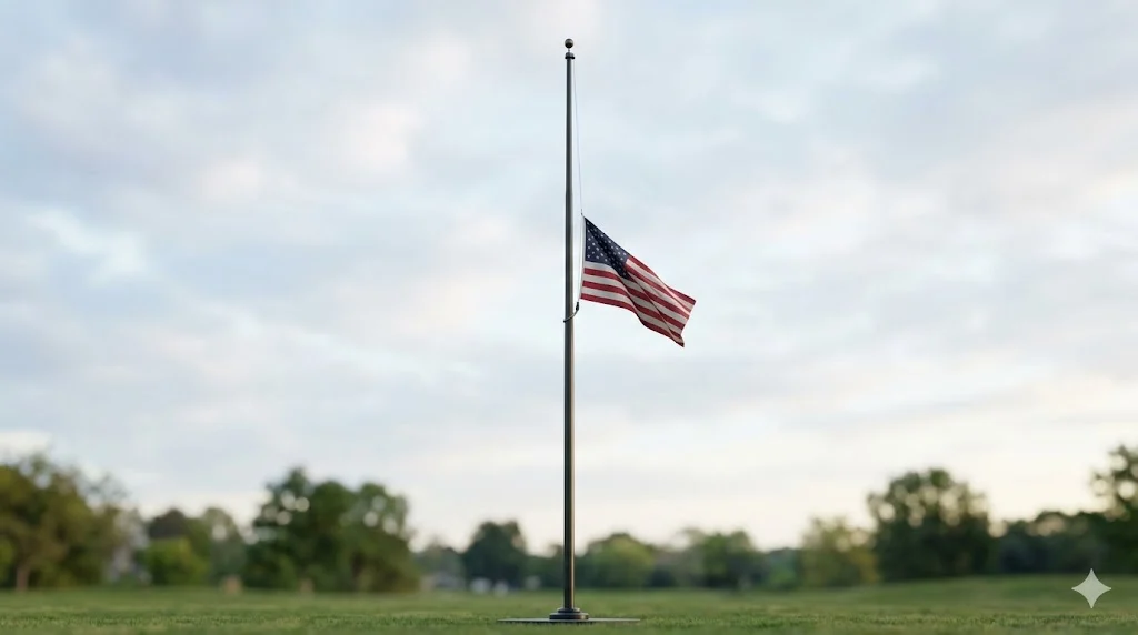 why are flags at half mast today