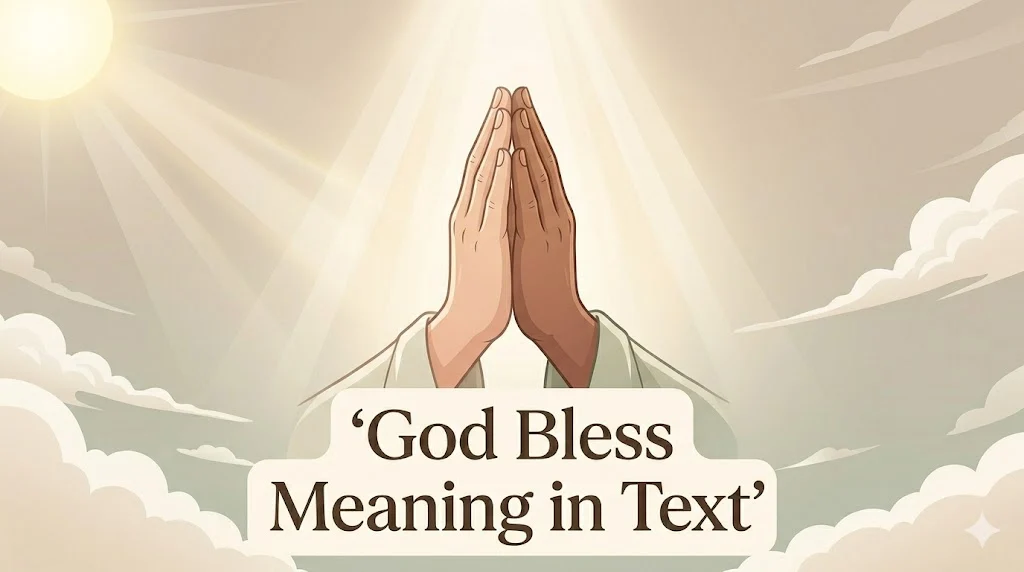 God Bless Meaning in Text