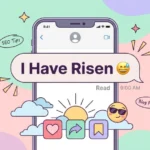risen meaning in text