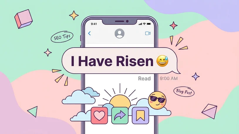 risen meaning in text
