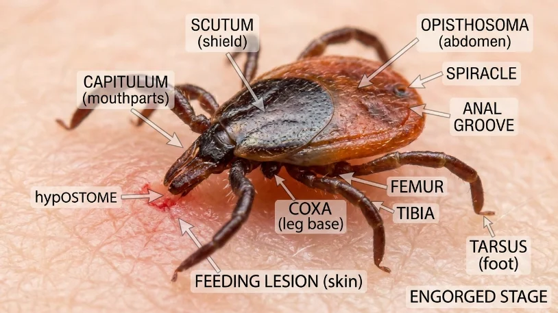 what does a tick look like