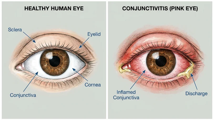what does pink eye look like