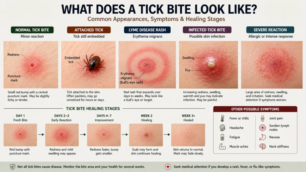 what does a tick bite look like