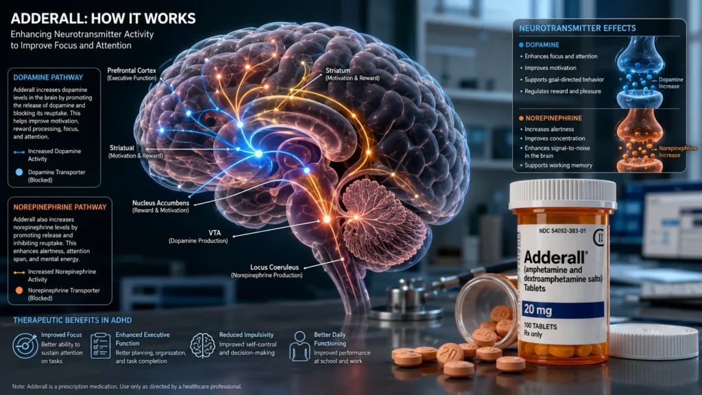 what does adderall do