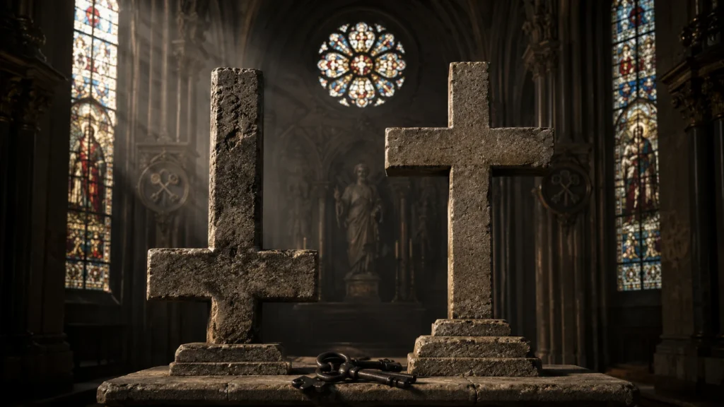 what does an upside down cross mean