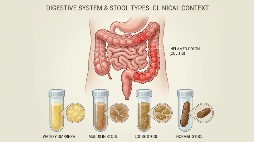 what does c diff poop look like