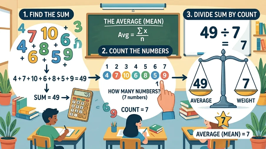 what does mean in math
