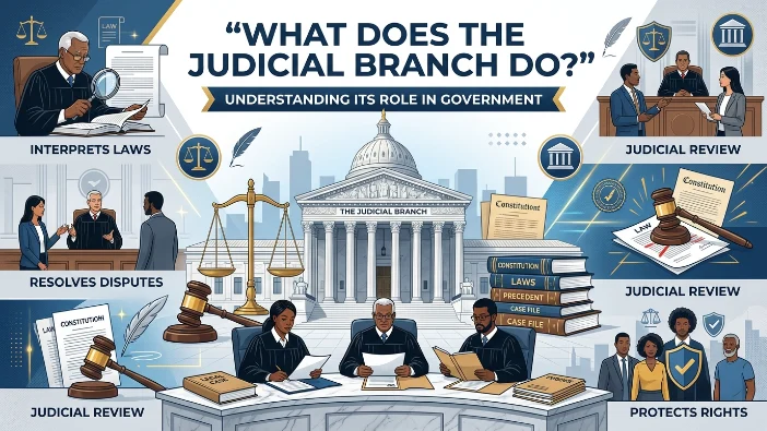 what does the judicial branch do