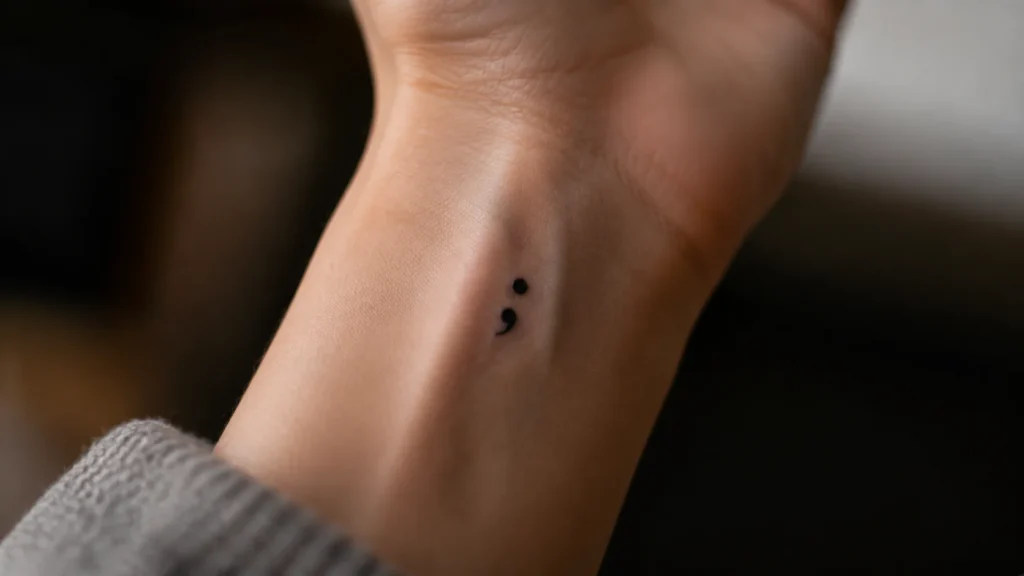 what does a semicolon tattoo mean
