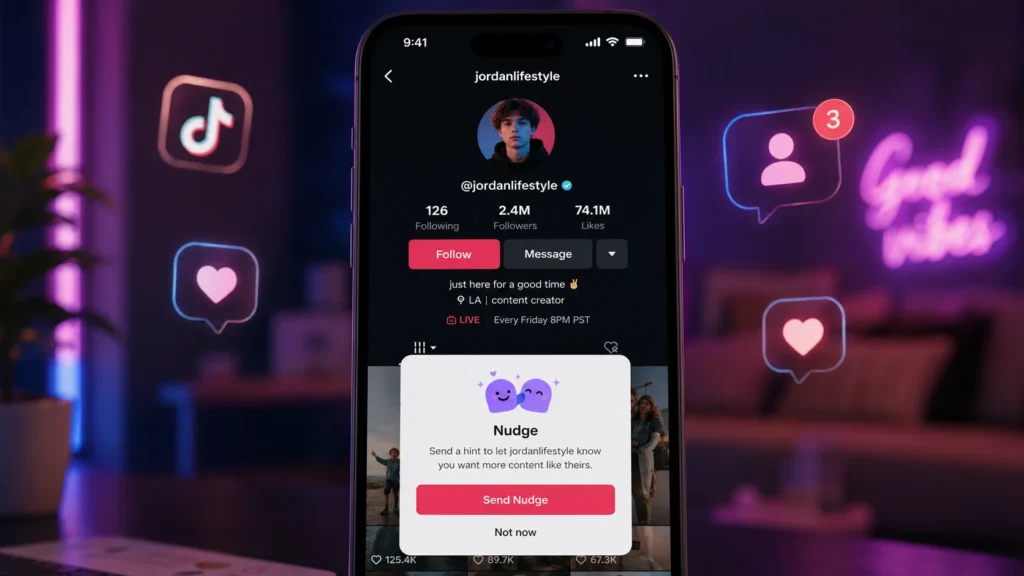 what does nudge mean on tiktok