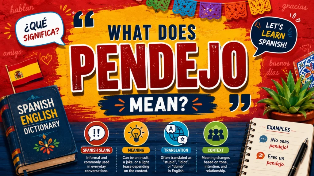 what does pendejo mean